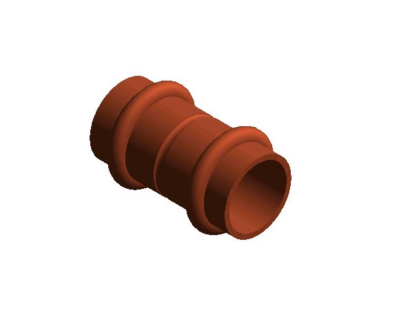 thumbnail image 2 of NIBCO 1-1/2" Viega Mueller Press Coupling W/ Stop - Copper CxC - Lot Of 2 (78067) 2 of 5